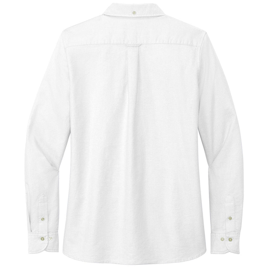 Brooks Brothers Women's White Casual Oxford Cloth Shirt