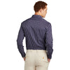 Brooks Brothers Men's Navy Blazer Multi Check Tech Stretch Patterned Shirt