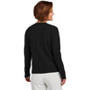 Brooks Brothers Women's Deep Black Cotton Stretch Cardigan Sweater