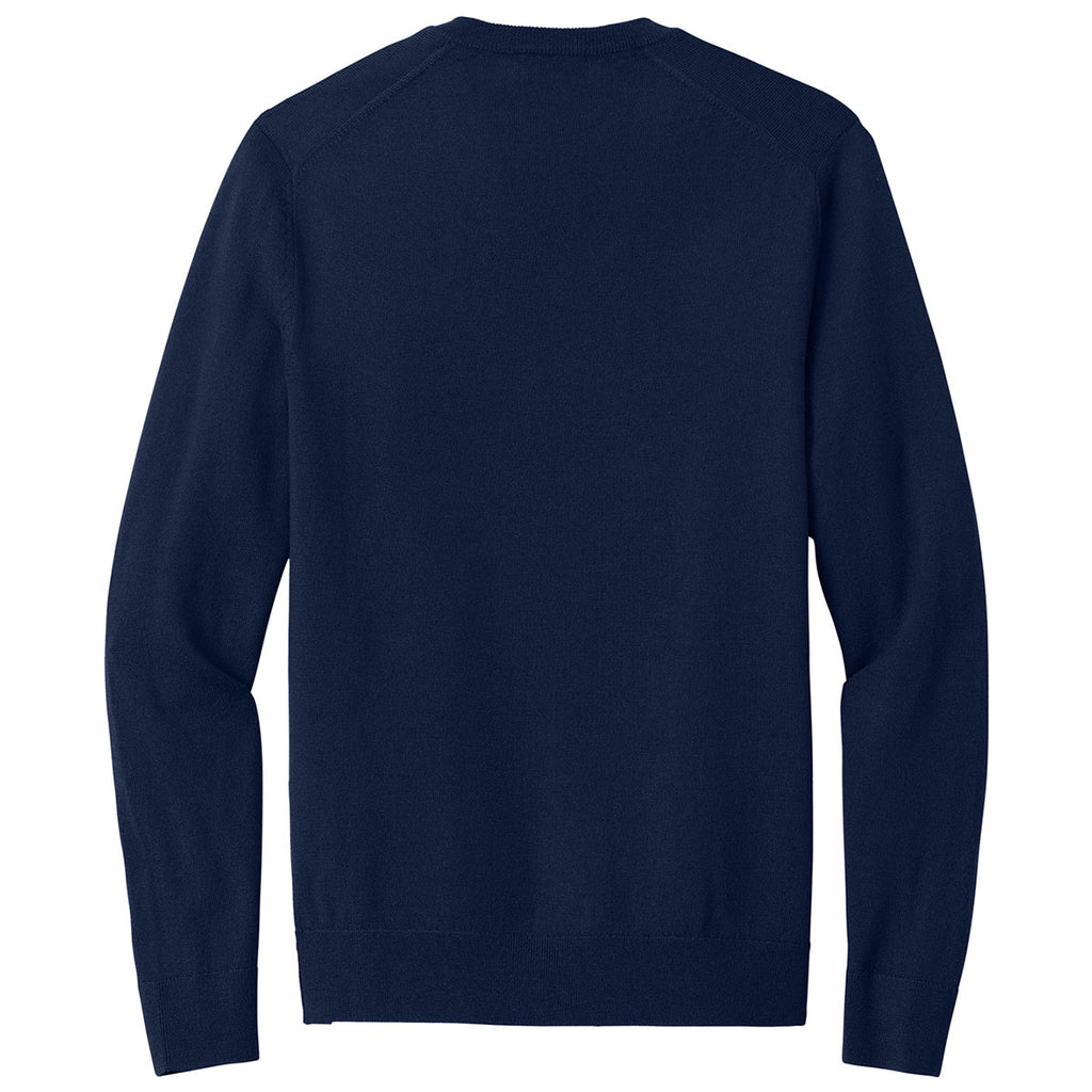 Brooks Brothers Men's Navy Blazer Washable Merino V-Neck Sweater