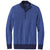 Brooks Brothers Men's Navy/Compass Blue Washable Merino Birdseye 1/4 Zip Sweater