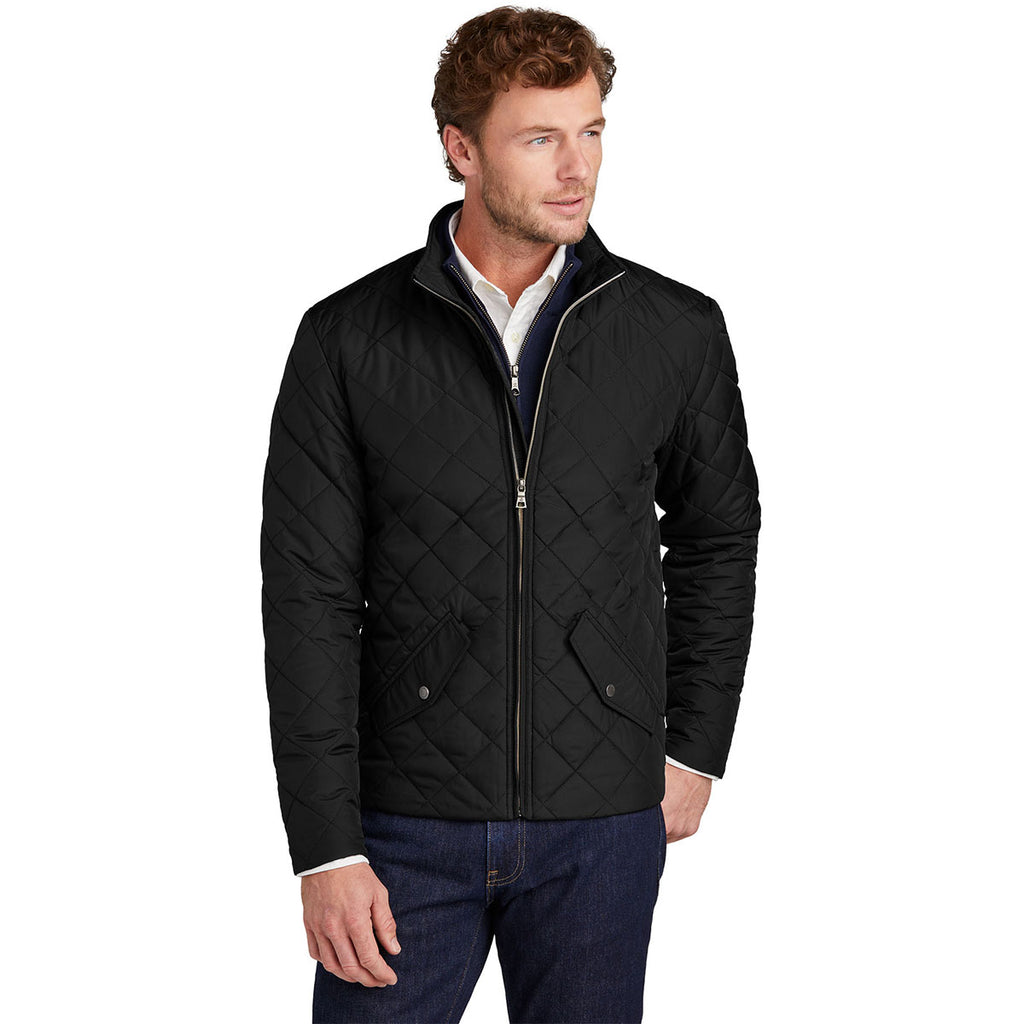 Brooks Brothers Men's Deep Black Quilted Jacket