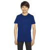 American Apparel Youth Lapis Poly-Cotton Short-Sleeve Crewneck