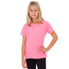 American Apparel Youth Neon Heather Pink 50/50 Poly-Cotton Short Sleeve Tee
