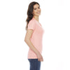 American Apparel Women's Apricot Poly-Cotton Short Sleeve Crewneck T-Shirt