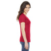 American Apparel Women's Red Poly-Cotton Short Sleeve Crewneck T-Shirt