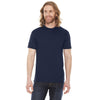 American Apparel Unisex Navy Poly-Cotton Short Sleeve Crewneck T-Shirt