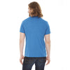 American Apparel Unisex Neon Heather Blue Poly-Cotton Short Sleeve Crewneck T-Shirt