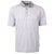Cutter & Buck Men's Polished/White Virtue Eco Pique Micro Stripe Recycled Tall Polo