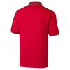 Cutter & Buck Men's Red Tall DryTec Short Sleeve Advantage Tipped Polo