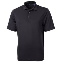 Cutter & Buck Men's Black Virtue Eco Pique Recycled Tall Polo