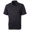 Cutter & Buck Men's Black Virtue Eco Pique Recycled Tall Polo