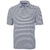 Cutter & Buck Men's Navy Blue Virtue Eco Pique Stripped Recycled Tall Polo