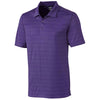 Cutter & Buck Men's College Purple Heather Tall DryTec Interbay Melange Stripe Polo