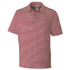 Cutter & Buck Men's Cardinal Red/Polished Tall DryTec Division Stripe Polo
