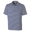 Cutter & Buck Men's Tour Blue/Polished Tall DryTec Division Stripe Polo