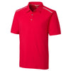 Cutter & Buck Men's Red Tall DryTec Fusion Polo