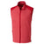 Cutter & Buck Men's Cardinal Red Heather Tall WeatherTec Cedar Park Vest