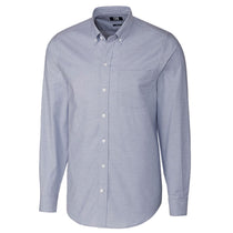 Cutter & Buck Men's Light Blue Tall Long Sleeve Epic Easy Care Stretch Oxford Shirt