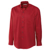 Cutter & Buck Men's Cardinal Red Tall Long Sleeve Epic Easy Care Nailshead Shirt