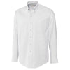Cutter & Buck Men's White Tall Long Sleeve Epic Easy Care Nailshead Shirt