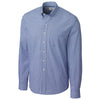 Cutter & Buck Men's French Blue Tall Long Sleeve Epic Easy Care Gingham Shirt
