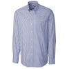 Cutter & Buck Men's French Blue Tall Long Sleeve Epic Easy Care Tattersall Shirt