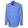 Cutter & Buck Men's French Blue Tall Long Sleeve Epic Easy Care Spread Nailshead Shirt