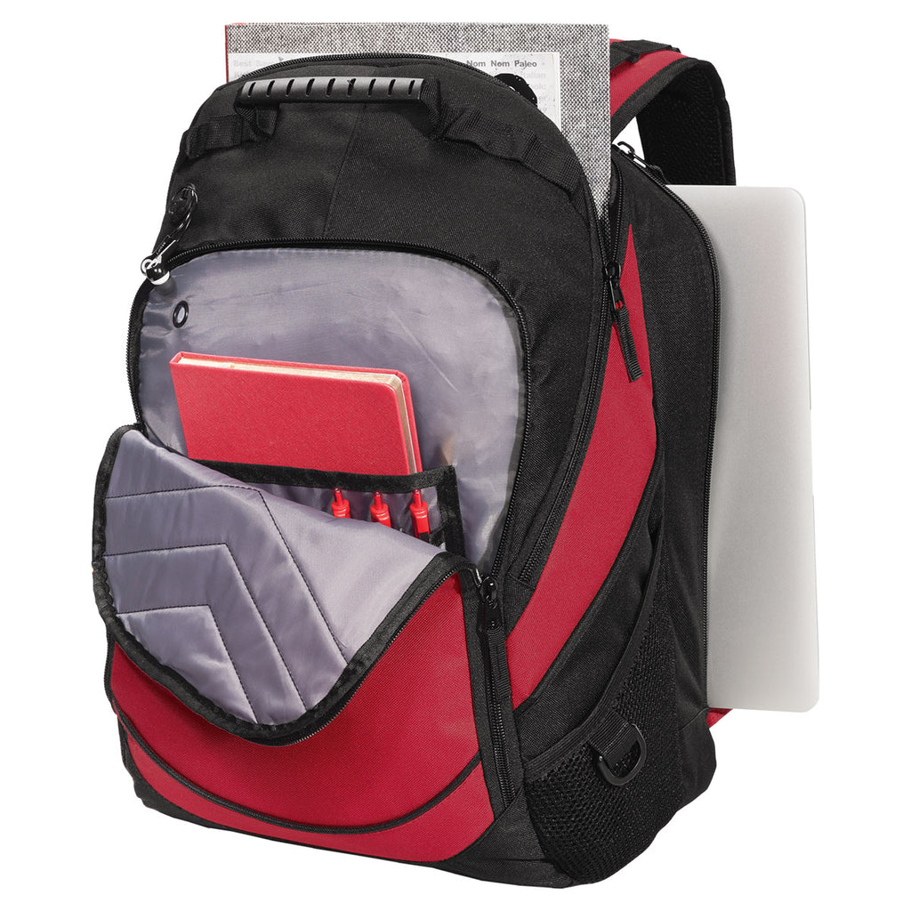 Port Authority Chili Red/Black Xcape Computer Backpack