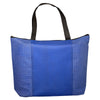 Primeline Blue-Reflex Tonal Non-Woven Zipper Trade Show Tote Bag