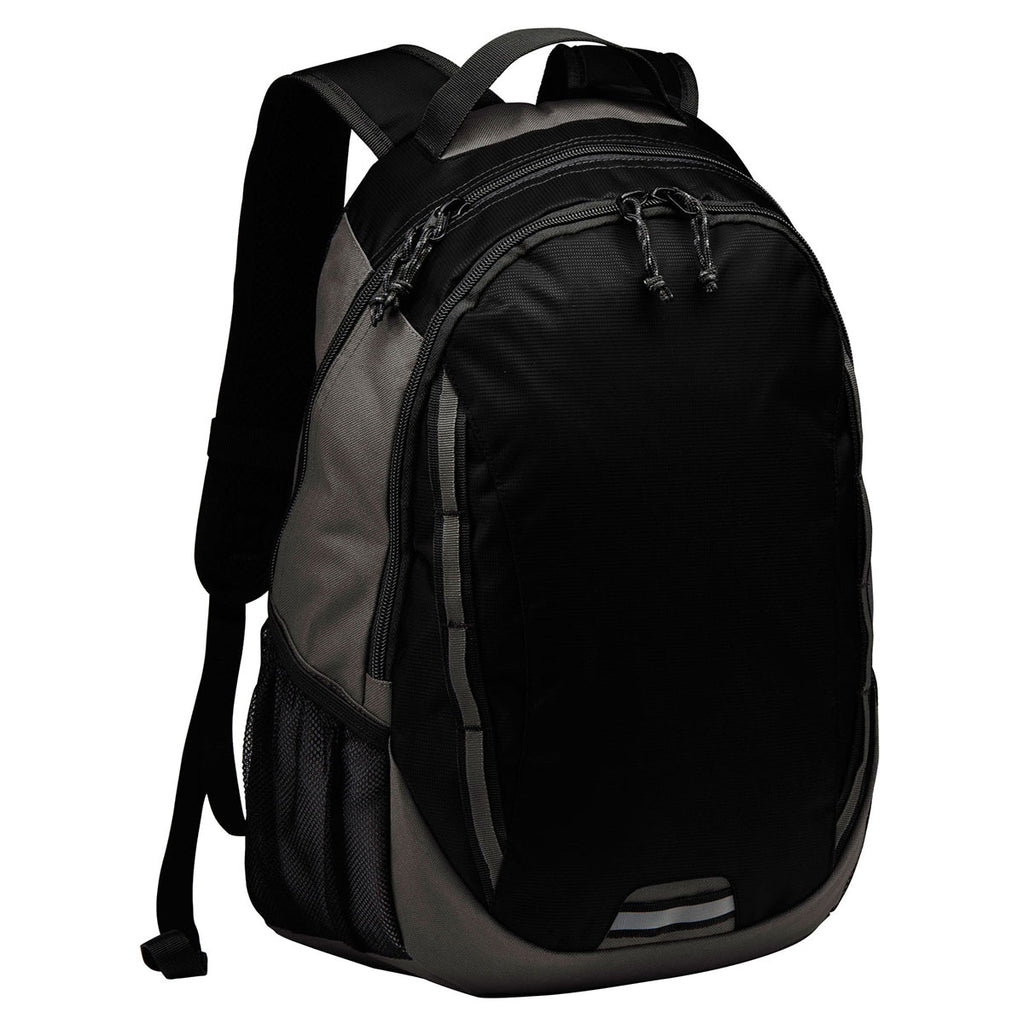 Port Authority Black/Dark Charcoal Ridge Backpack