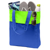 Port Authority Shock Blue/ Neon Green Colorblock Tote