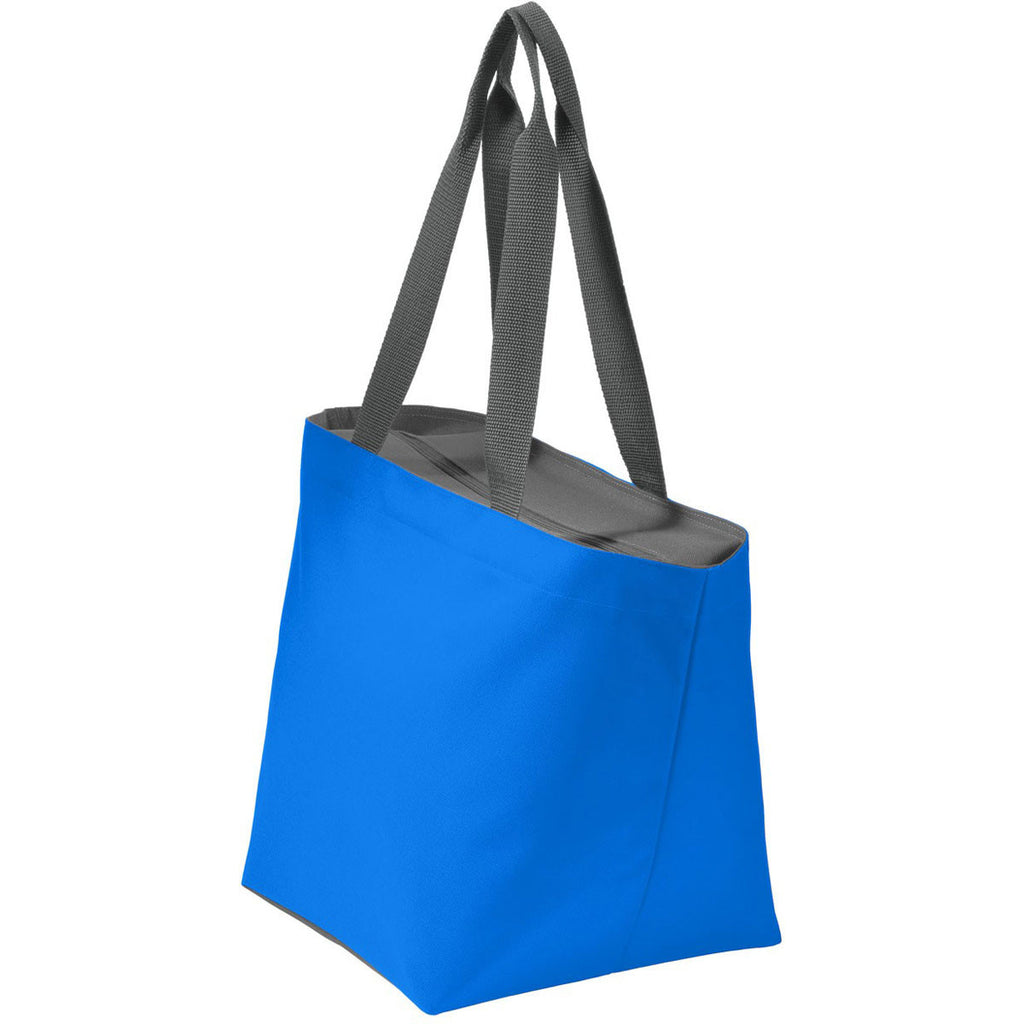 Port Authority Shock Blue/Magnet Carry All Zip Tote