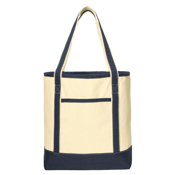 Textured Navy Tote