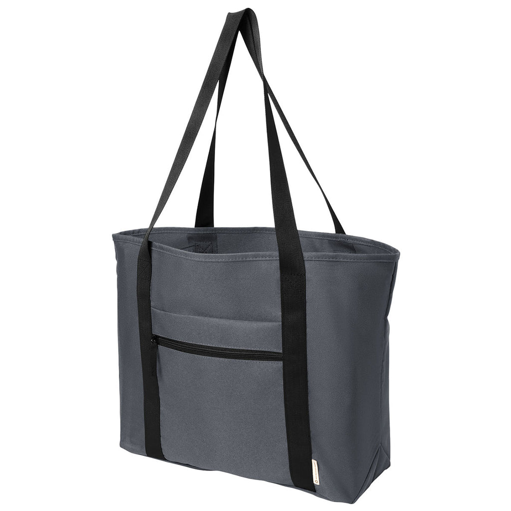 Port Authority Grey Steel C-FREE Recycled Tote