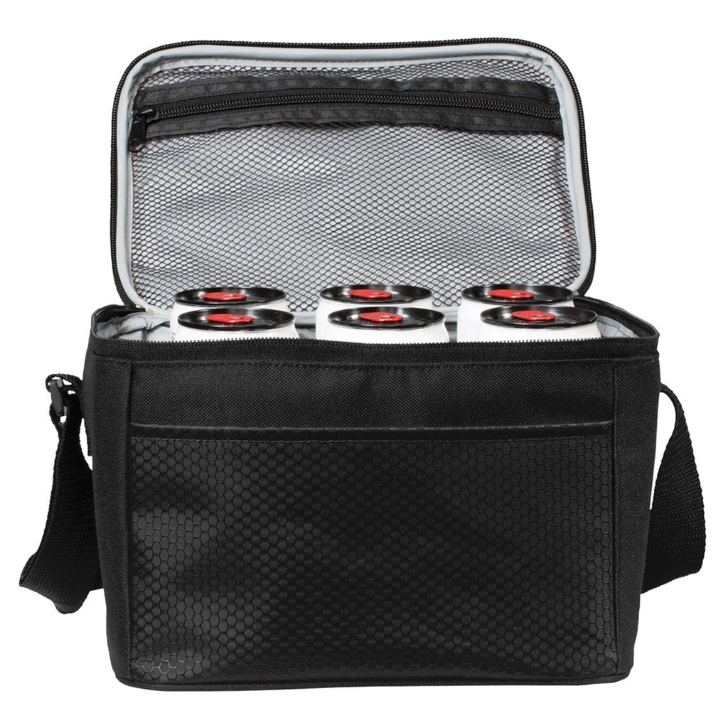 Port Authority Black 6-Can Cube Cooler