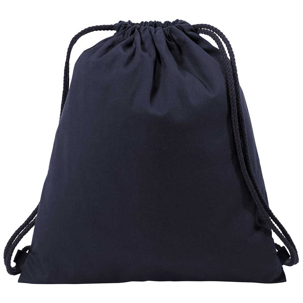 Port Authority Navy Cotton Cinch Pack