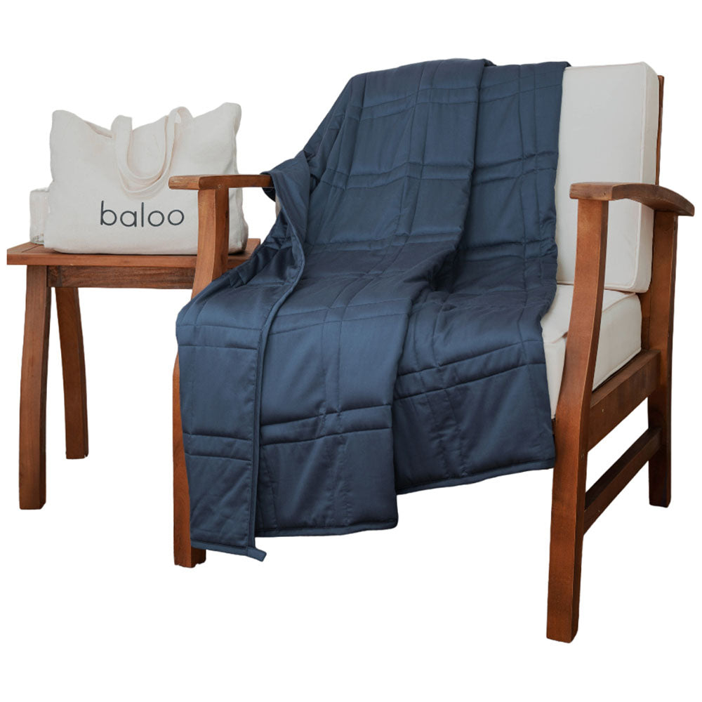Baloo Luna Blue Weighted Blanket Throw 12lbs