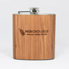Woodchuck USA Mahogany Wood Flask 6 oz