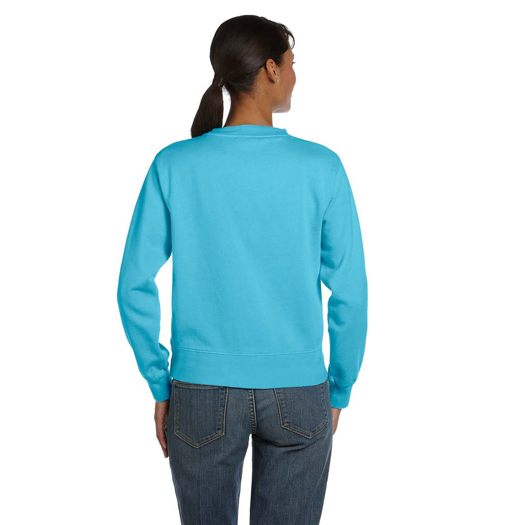 Comfort Colors Women's Lagoon Blue 9.5 oz. Crewneck Sweatshirt