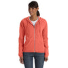 Comfort Colors Women's Bright Salmon 9.5 oz. Full-Zip Hooded Sweatshirt