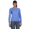 Comfort Colors Women's Flo Blue 5.4 Oz. Long-Sleeve T-Shirt