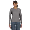 Comfort Colors Women's Grey 5.4 Oz. Long-Sleeve T-Shirt