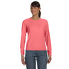 Comfort Colors Women's Neon Red Orange 5.4 Oz. Long-Sleeve T-Shirt