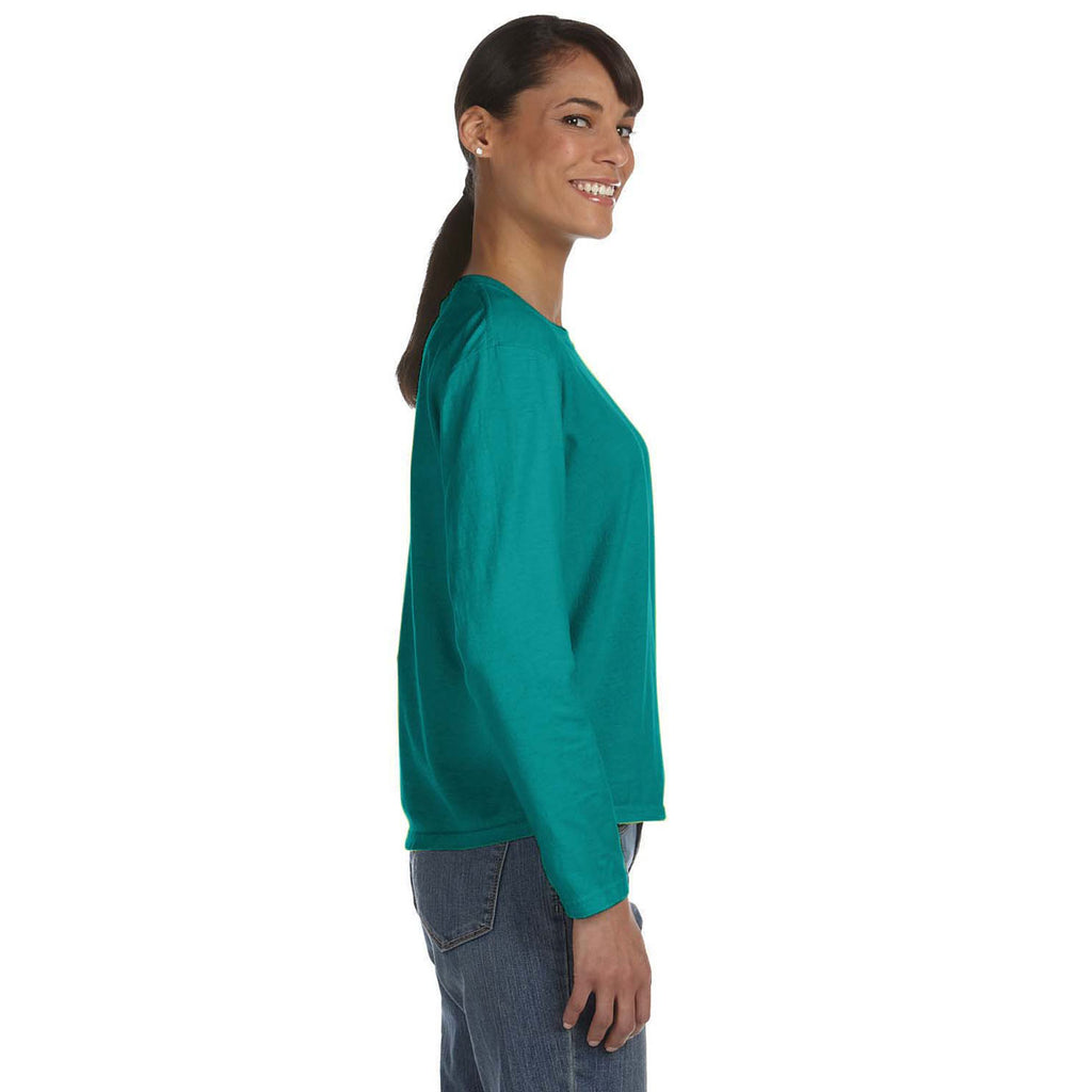 Comfort Colors Women's Seafoam 5.4 Oz. Long-Sleeve T-Shirt