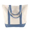 Comfort Colors Ivory/Blue Jean Canvas Heavy Tote