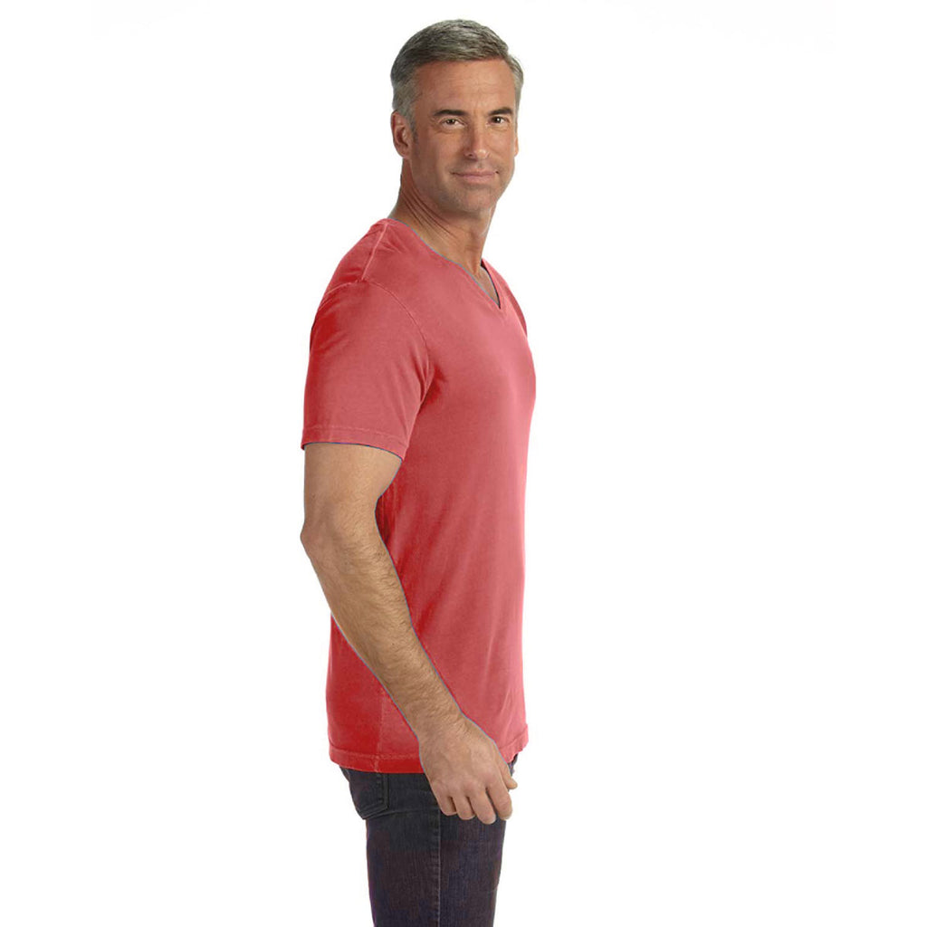 Comfort Colors Men's Watermelon 5.4 Oz. V-Neck T-Shirt