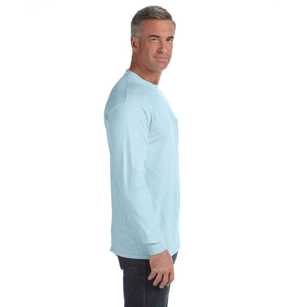 Comfort Colors Men's Chambray 6.1 Oz. Long-Sleeve Pocket T-Shirt