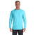Comfort Colors Men's Lagoon Blue 6.1 Oz. Long-Sleeve Pocket T-Shirt