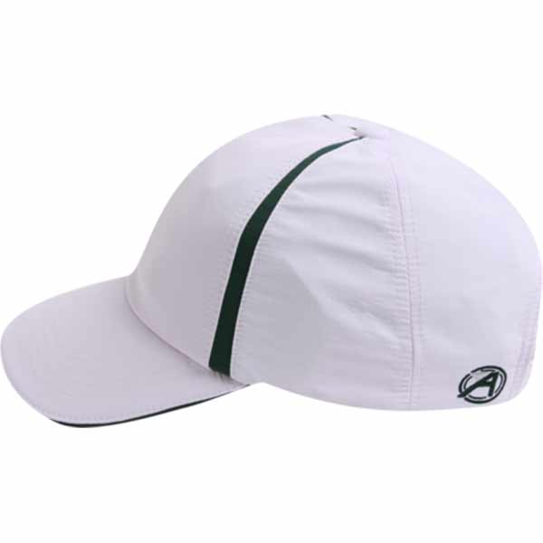 AHEAD Textured White/Hunter Green Poly Active Sport Cap